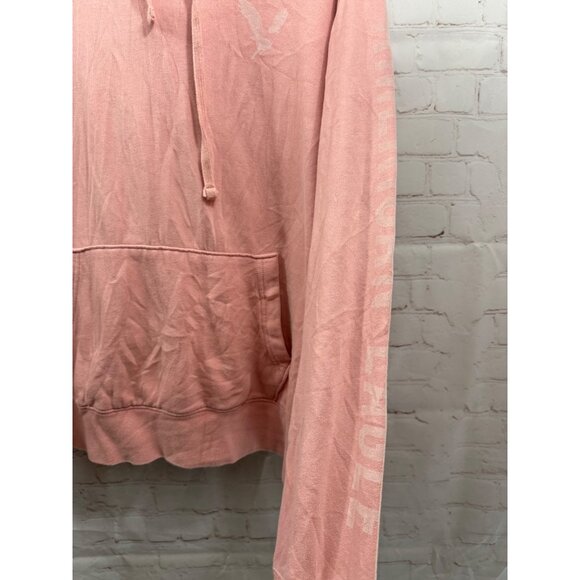 American Eagle Hoodie Mens Size Large Pink Super Soft Pullover - Picture 6 of 8